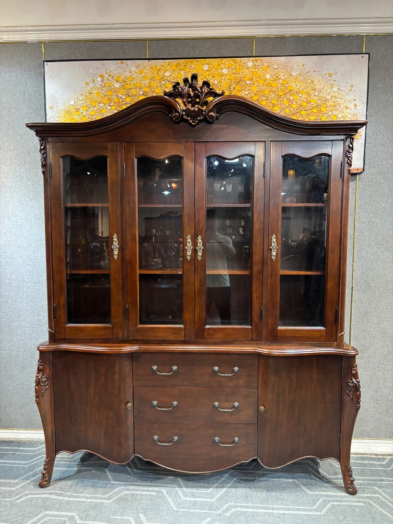 116四门书柜1820*450*2260酒柜美式古典书柜酒柜