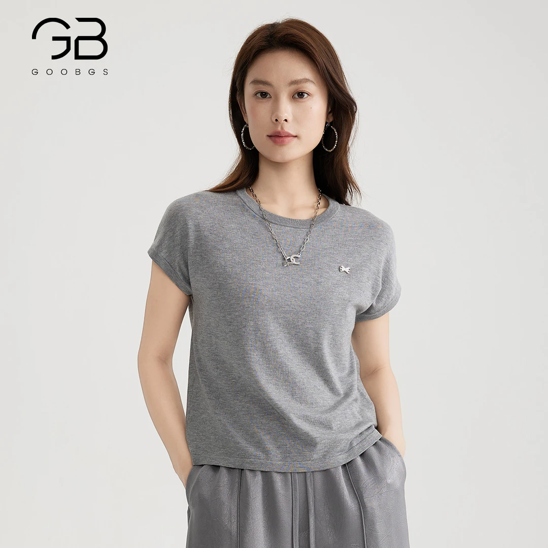 【谷邦L+】谷邦GOOBGS 圆领短袖针织衫 B5232284
