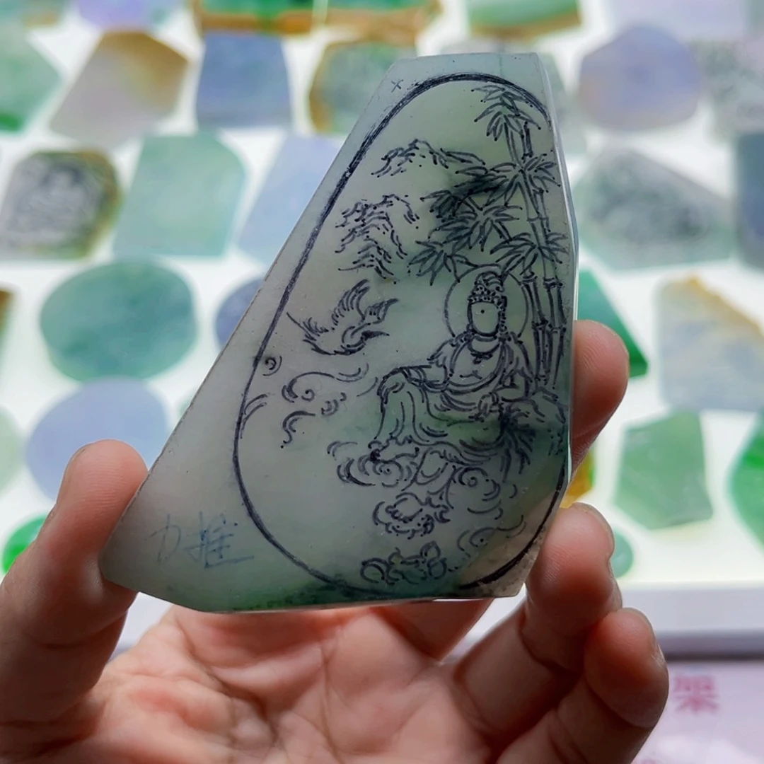 定制翡翠未镶嵌天然翡翠a货