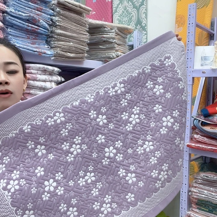 棉紫色雪花纯棉面料