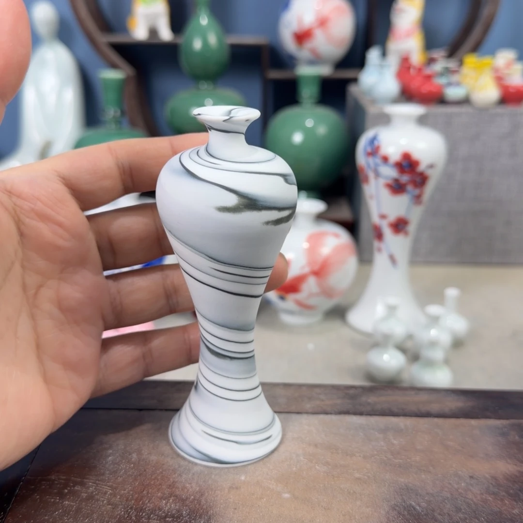 陶瓷手工小花器摆件