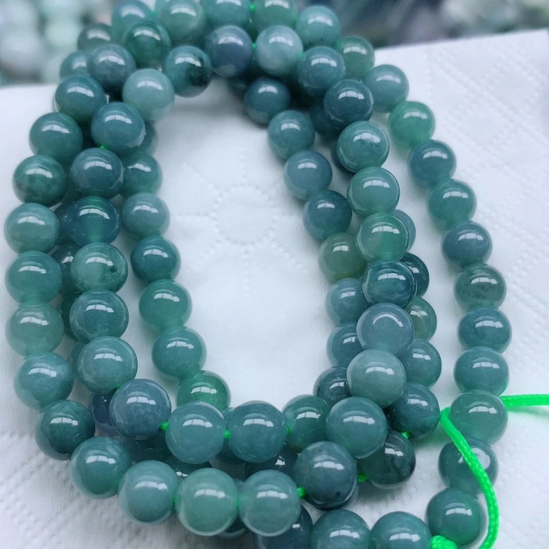 翡翠未镶嵌颈饰珠子批发