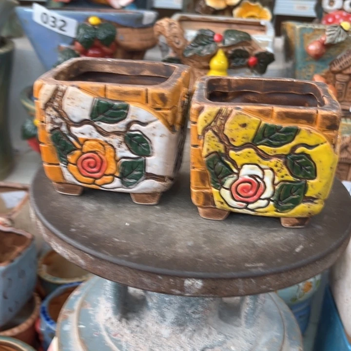 紫砂花盆粗陶材质多肉花盆