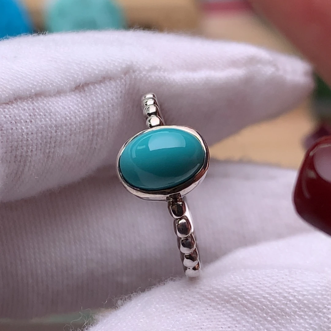 绿松石珠宝奇石银S925镶嵌