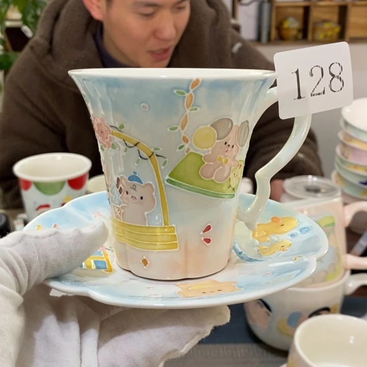 杯V****a景德镇釉下彩手绘