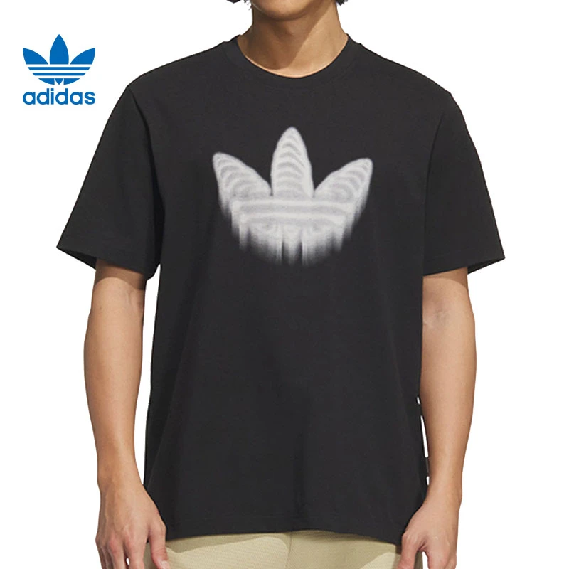 adidas阿迪达斯【环】三叶草男子运动休闲短袖T恤JZ7044