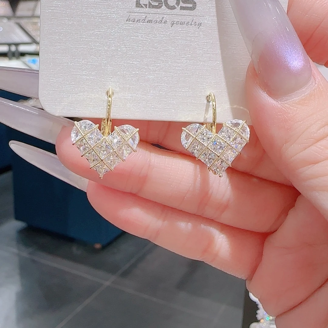 锆石铜合金925银耳环