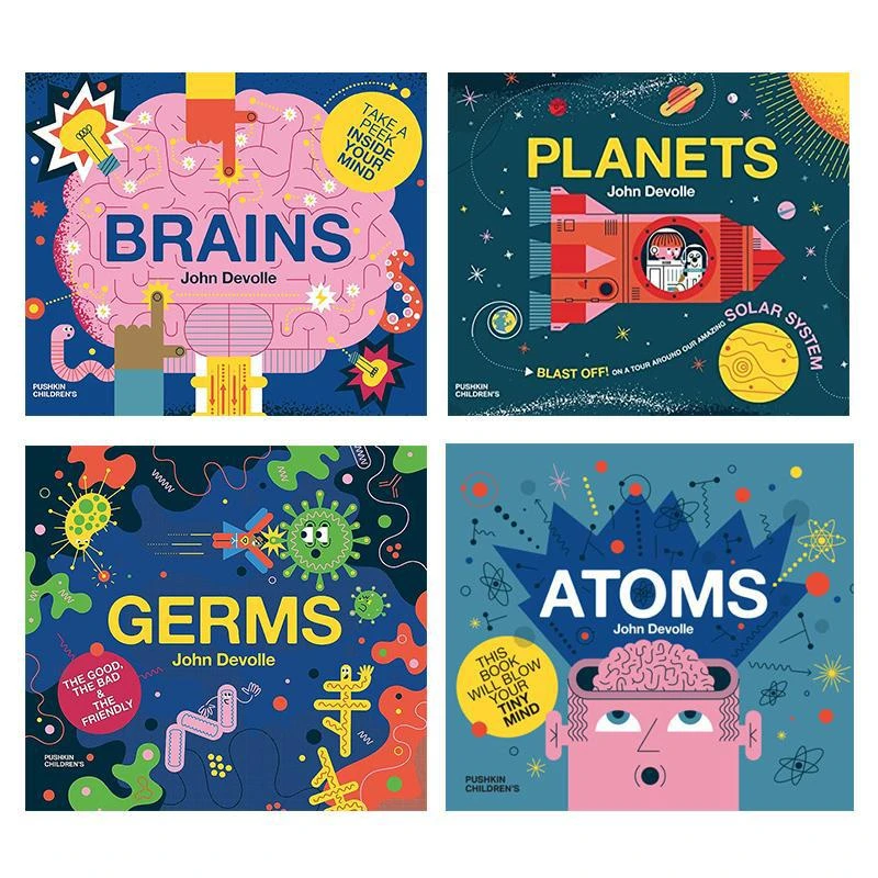 【中商】John Devolle 小脑袋大科学儿童绘本4册 病菌Germs