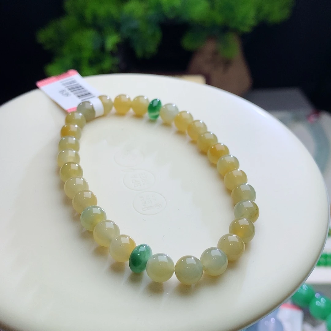 未镶嵌手串翡翠卡6.5mm