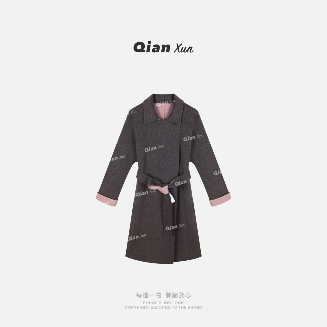 【千寻严选】大衣预QXQ5DY3362A(送腰带)