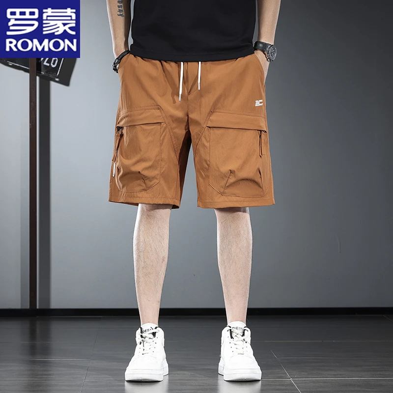 罗蒙短裤男款爆款2025新款夏季男士五分裤休闲裤男生潮流工装裤子