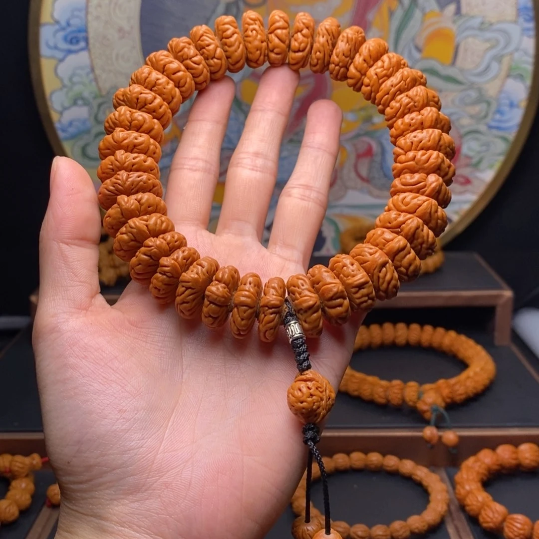 手串桃核小*龙纹桃核大肠