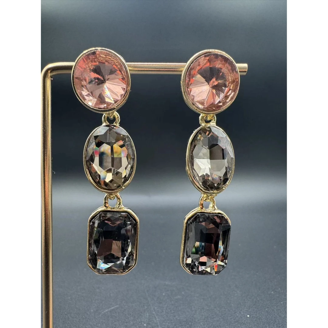 铜合金亚克力 5398 众高级轻奢简约耳环