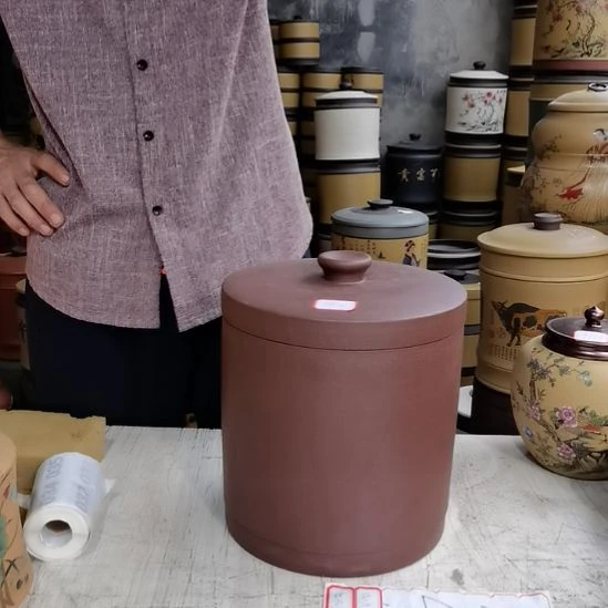 紫砂茶叶罐正品八饼装茶叶罐9821