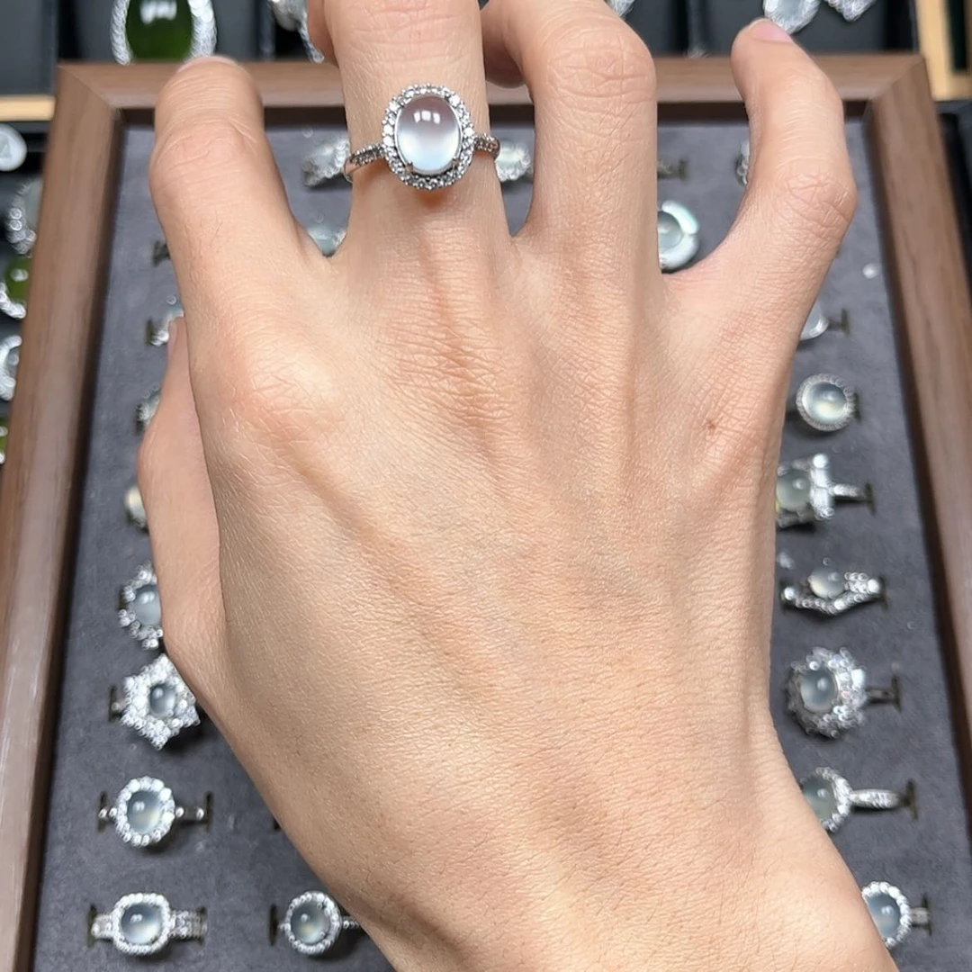 【闪购商品】岫玉颈饰银S925镶嵌药**瑰