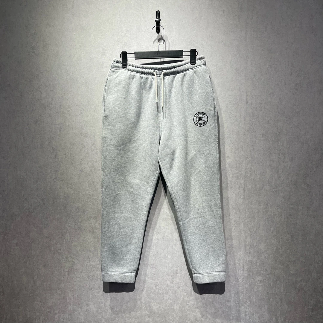 99新 BURBERRY/博柏利 战马刺绣logo松紧裤/