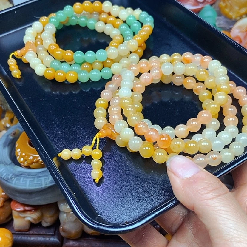 【闪购商品】未镶嵌石英质玉（黄龙玉）颈饰