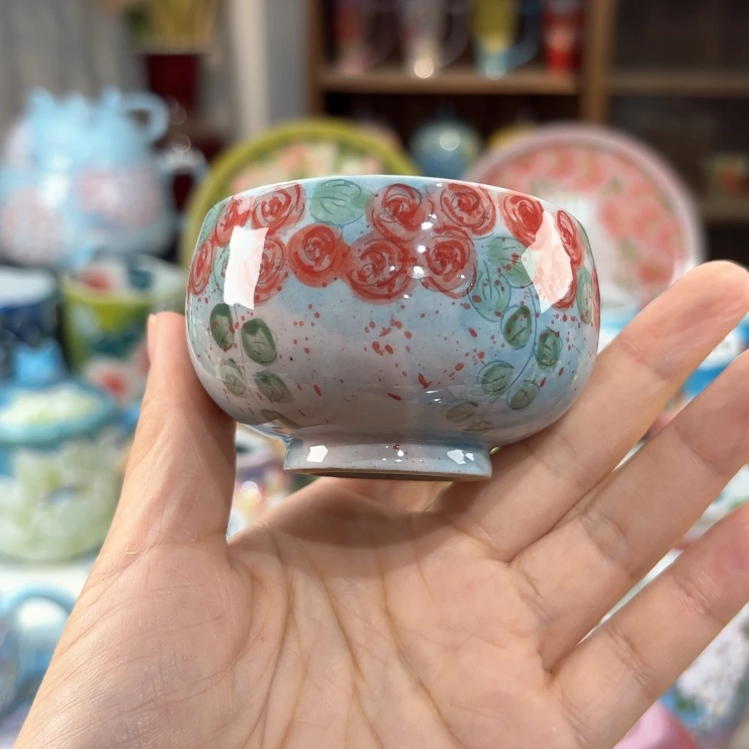 景德镇手绘高温釉下彩陶瓷茶具