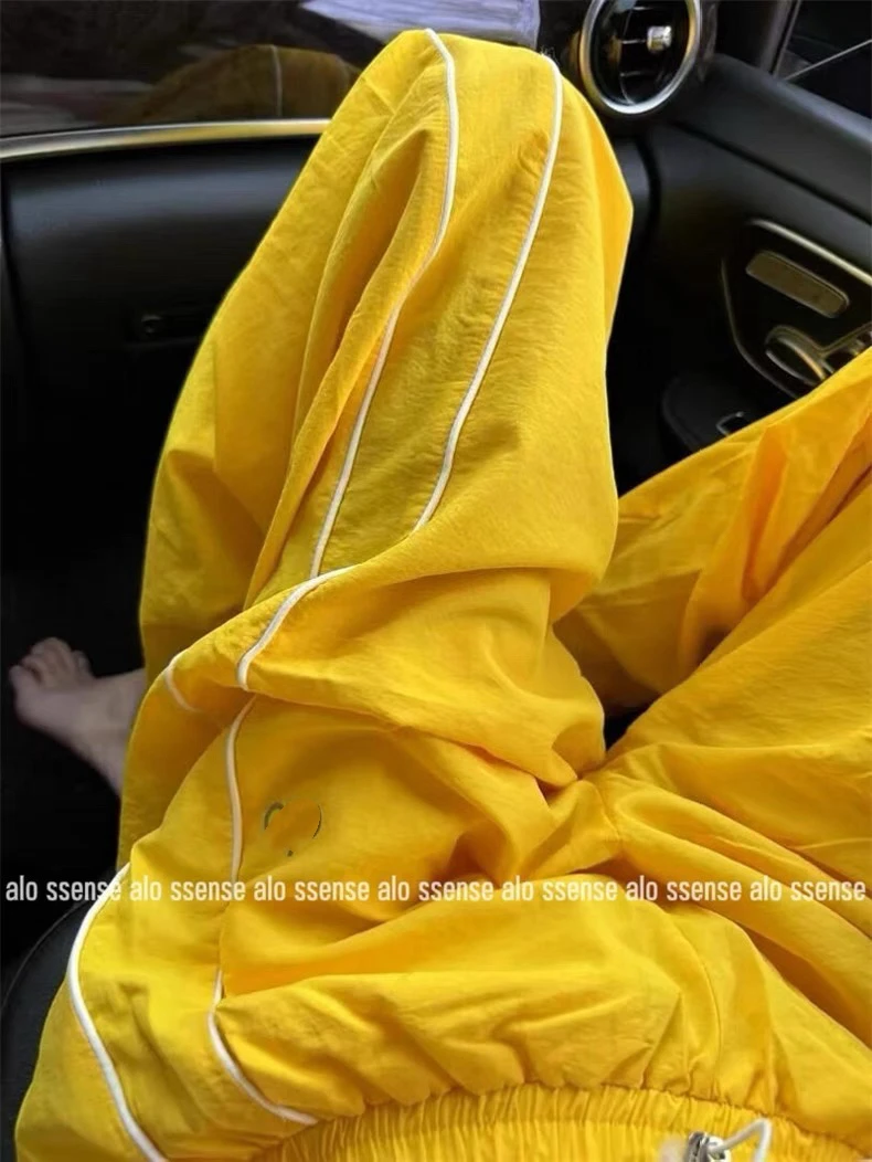 夏日多巴胺梭织运动裤女速干防晒