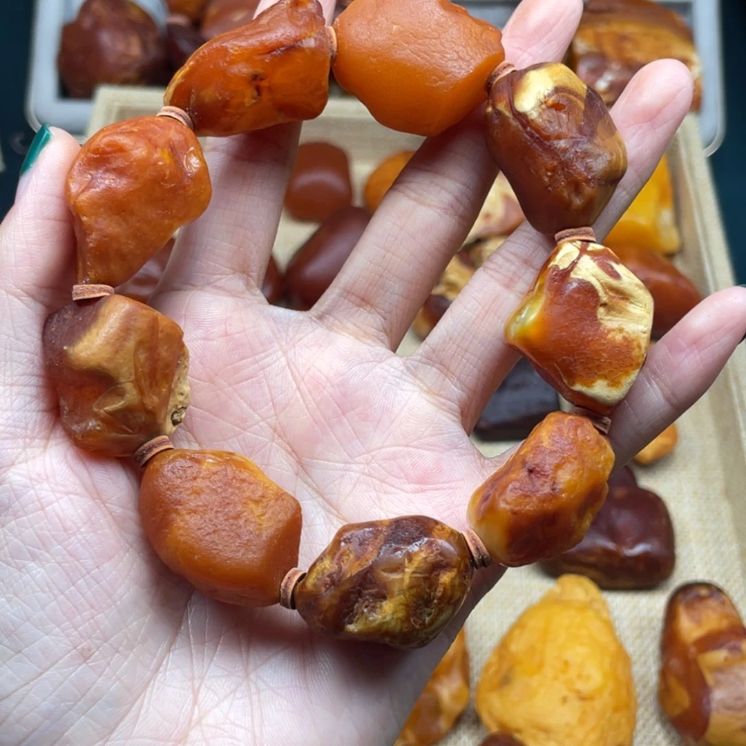 兔***琥珀未镶嵌珠宝奇石