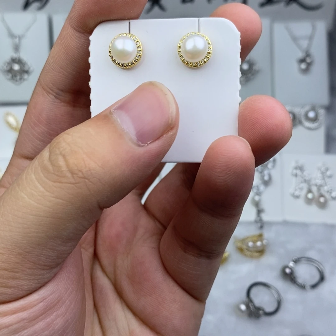 未镶嵌耳饰淡水珍珠