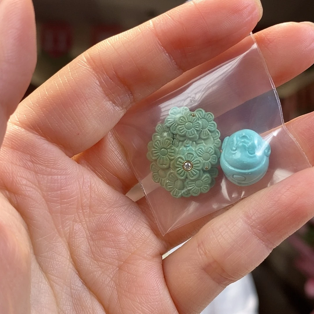 未镶嵌绿松石珠宝奇石
