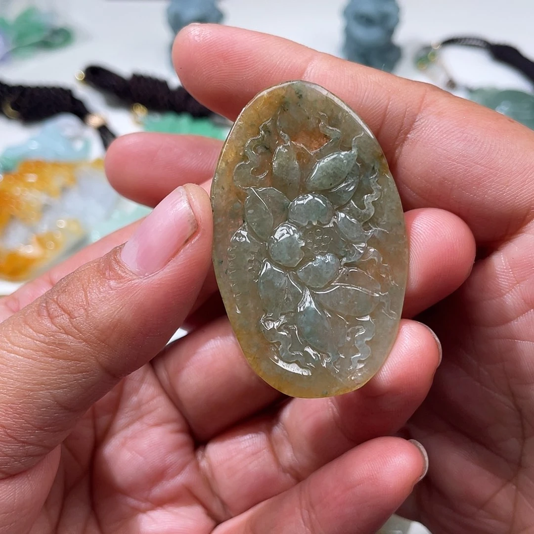 颈饰未镶嵌翡翠翡玉缘翡翠