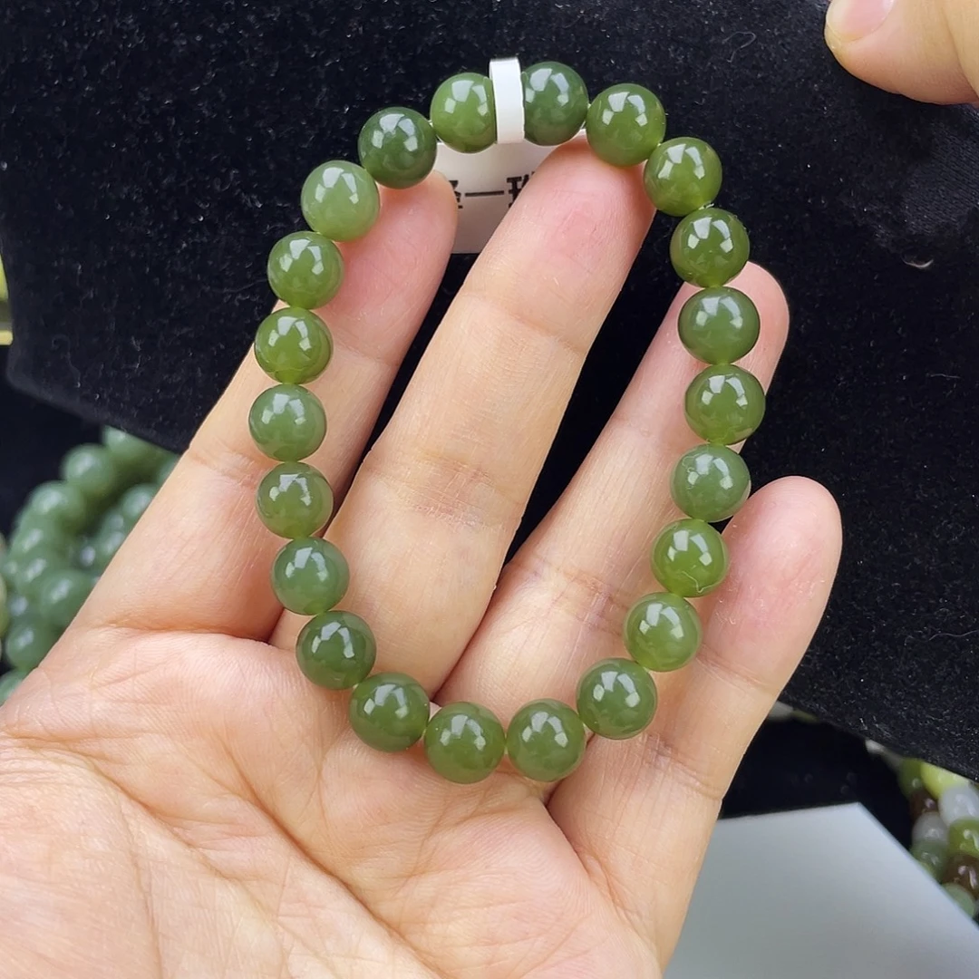 和田玉未镶嵌手链1