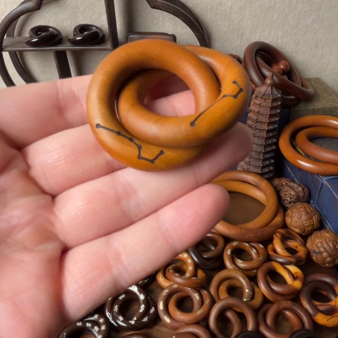 枣木老料乾坤圈六七星2.5