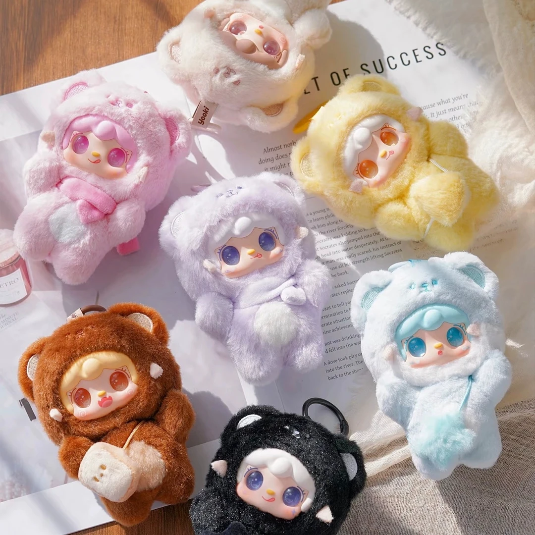 氧氧四代咬一口小熊系列潮玩盲盒周边玩偶挂件