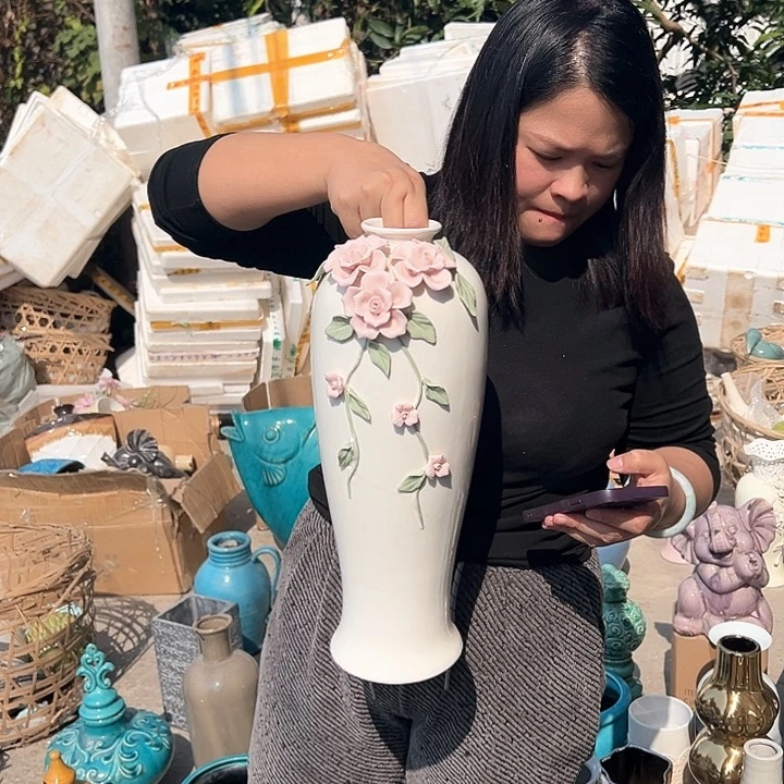 瓶高度41厘米口径6厘米微瑕捡漏