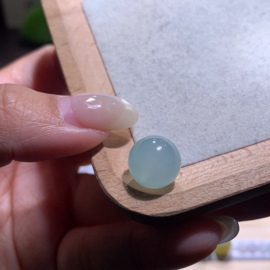 翡翠散珠特价蓝绿冰胶