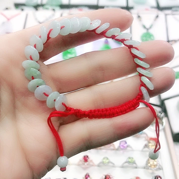 翡翠手链未镶嵌天然A货翡翠手链