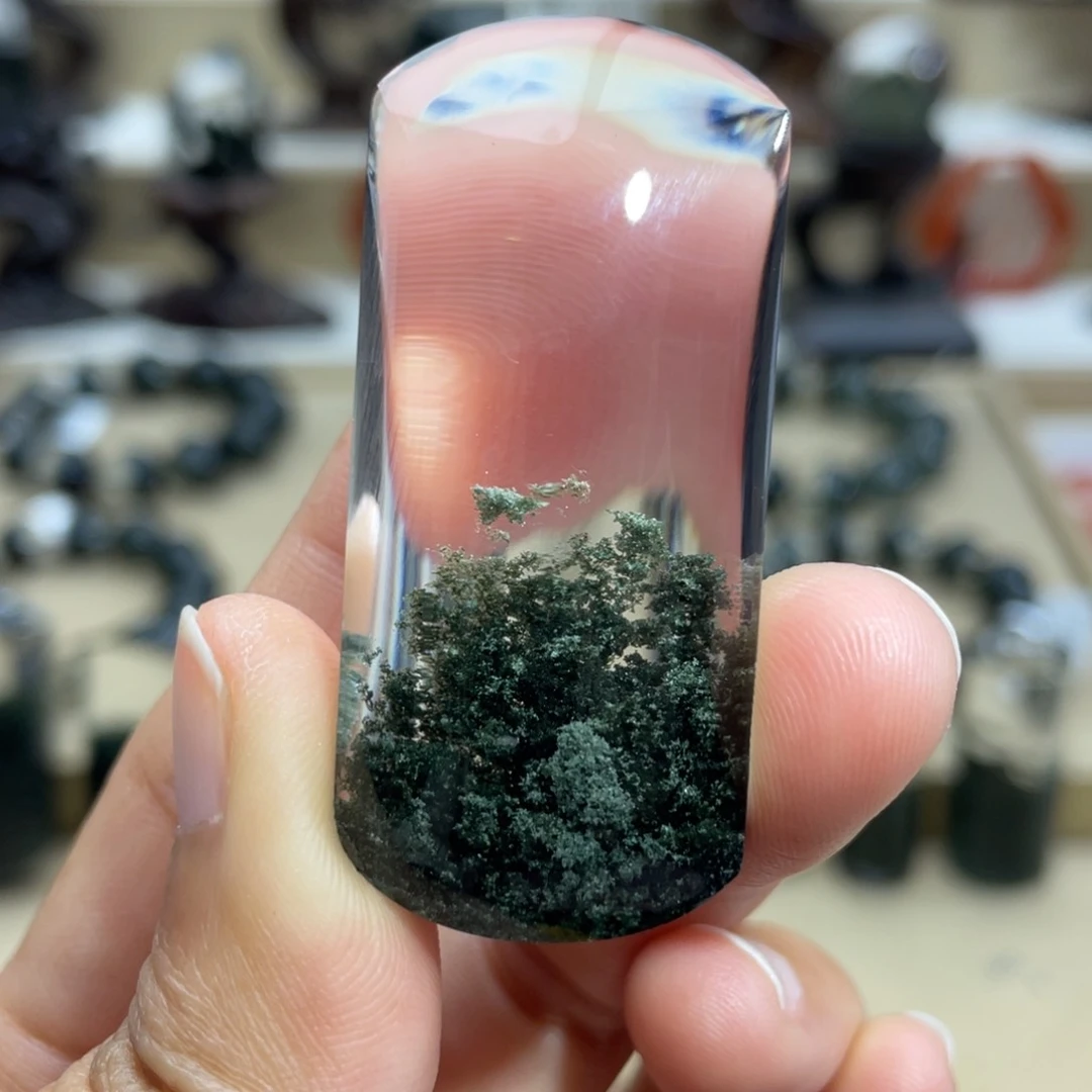 水晶颈饰未镶嵌绿幽灵吊坠