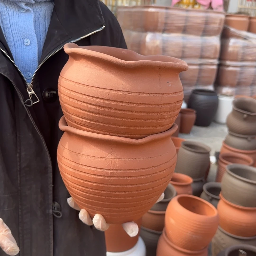 紫砂花盆口20高17宜兴紫砂