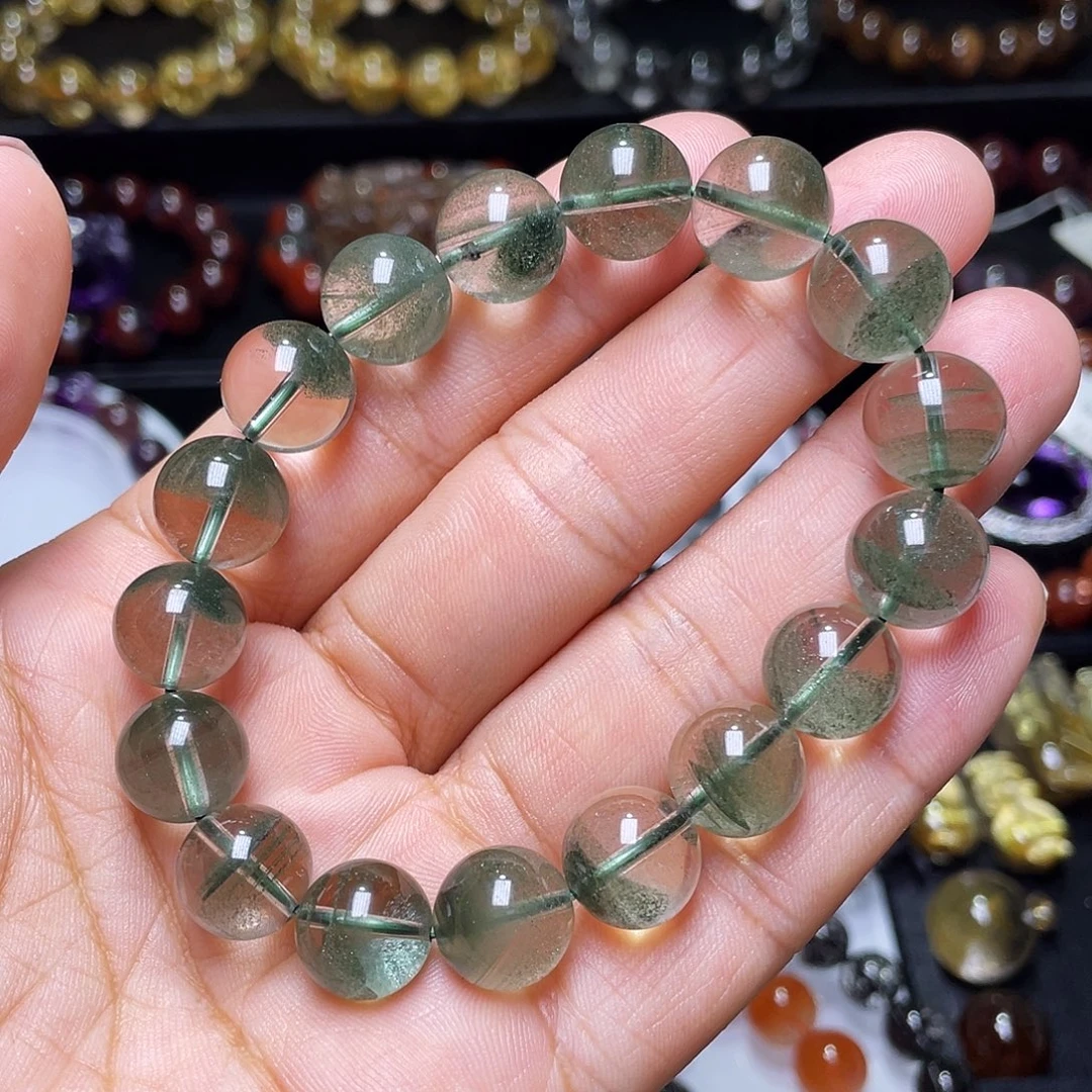 未镶嵌手链水晶绿幽灵