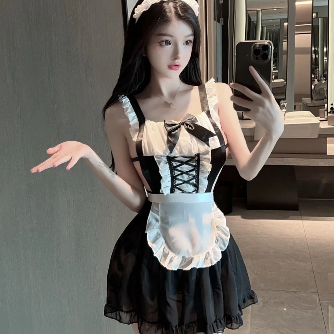 林林婷日系纯欲风显瘦性感睡衣蕾丝短裙jk制服cosplay服套装二次