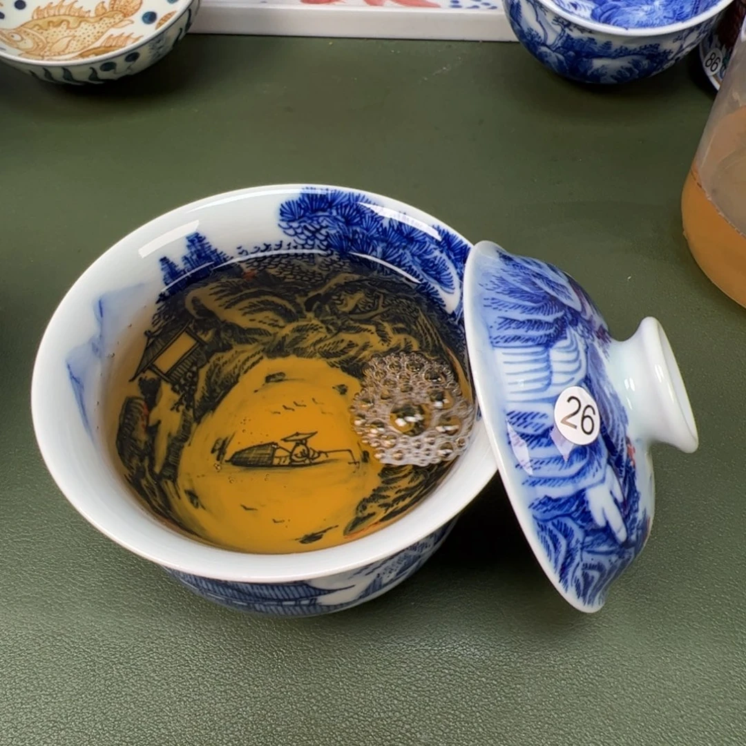 陶瓷景德镇纯手工纯手绘茶具木木26