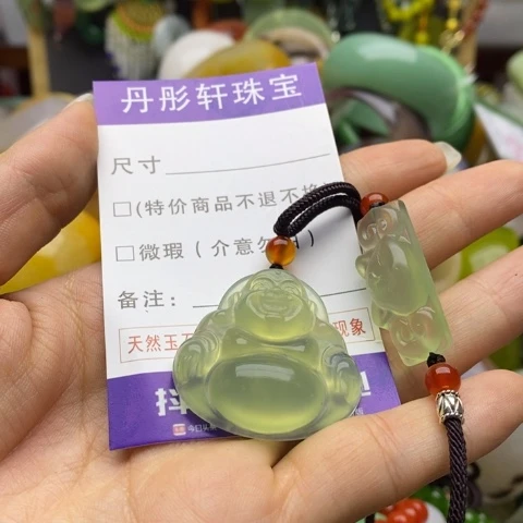 未镶嵌蛇纹石玉颈饰夏****l