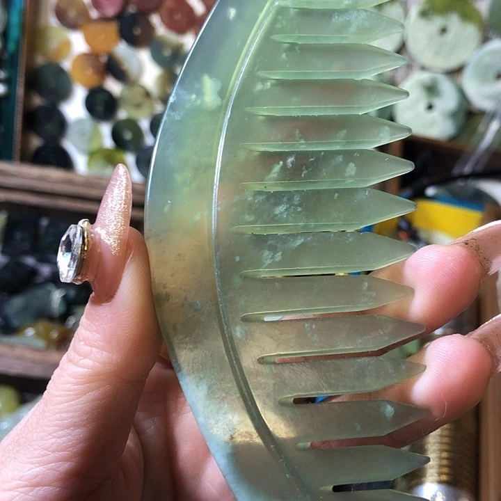 岫玉岫玉梳子未镶嵌