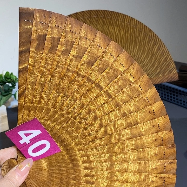 酒***语金丝楠金丝楠木扇子
