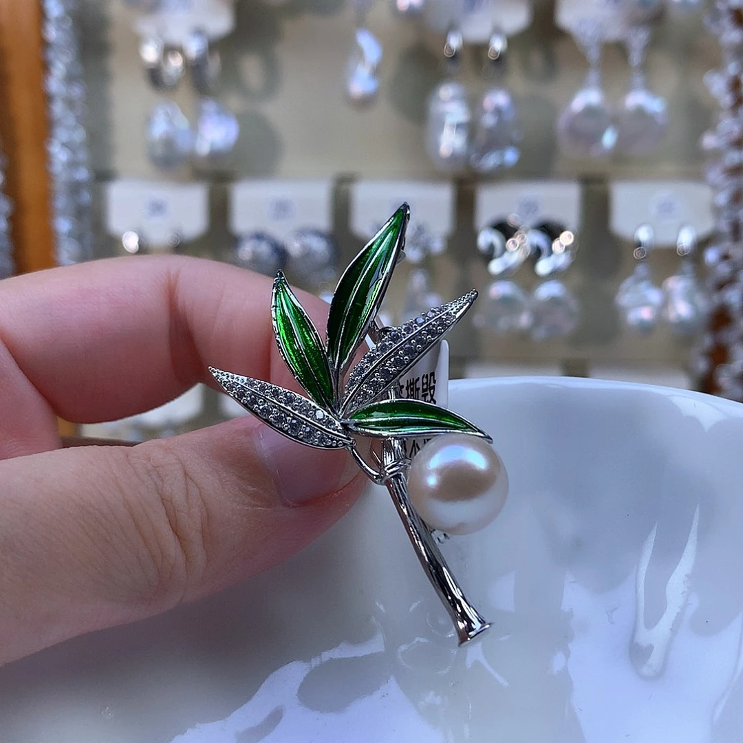 合金耳饰淡水珍珠特价胸针227