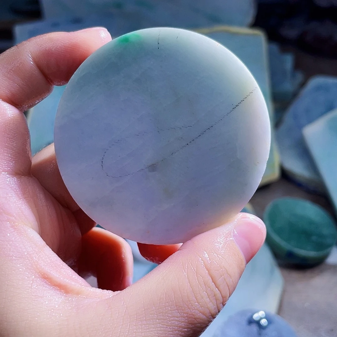 翡翠未镶嵌颈饰毛料80