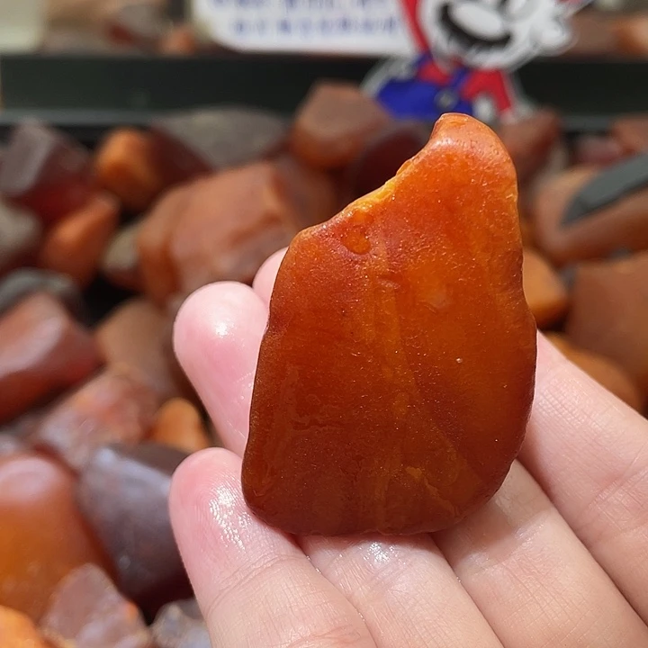 裸石琥珀未镶嵌海漂摆件把件