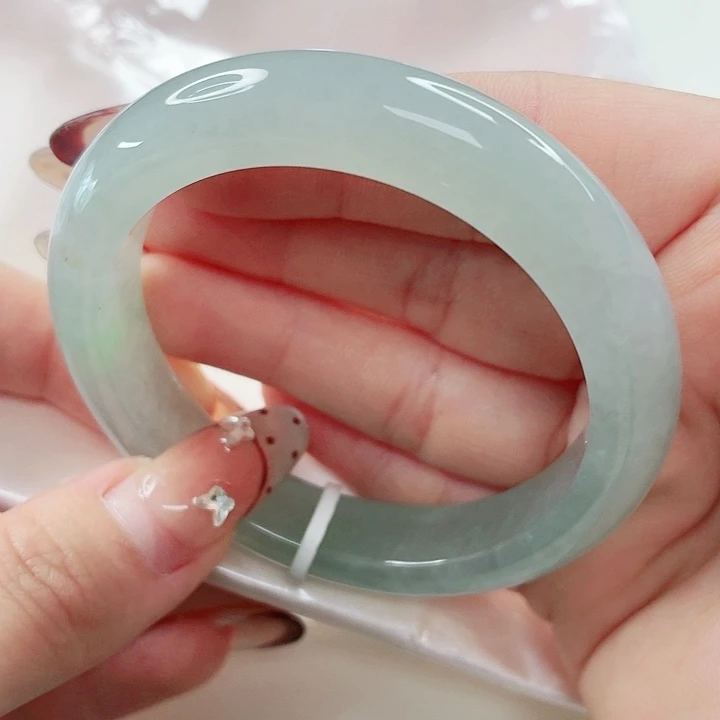 翡翠未镶嵌手镯54.3x595