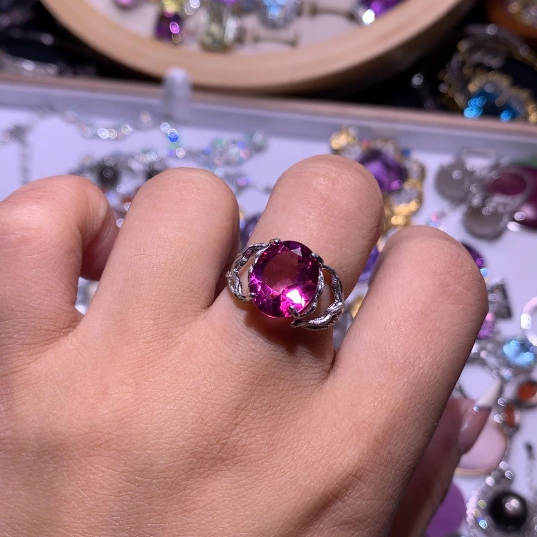 【闪购商品】银S925镶嵌戒指水晶是****姐戒指