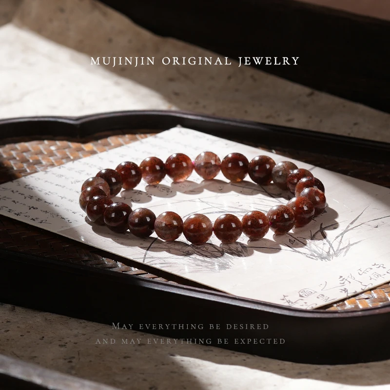 天然极光23荆棘玫瑰水晶手链女款高级感轻奢手串