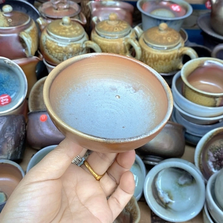 杯子开窑新品纯柴烧手工茶器