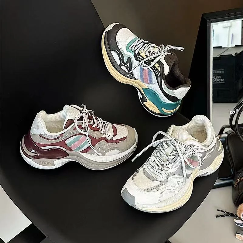 25633厚底老爹鞋休闲鞋复古潮鞋舒适百搭运动老爹鞋