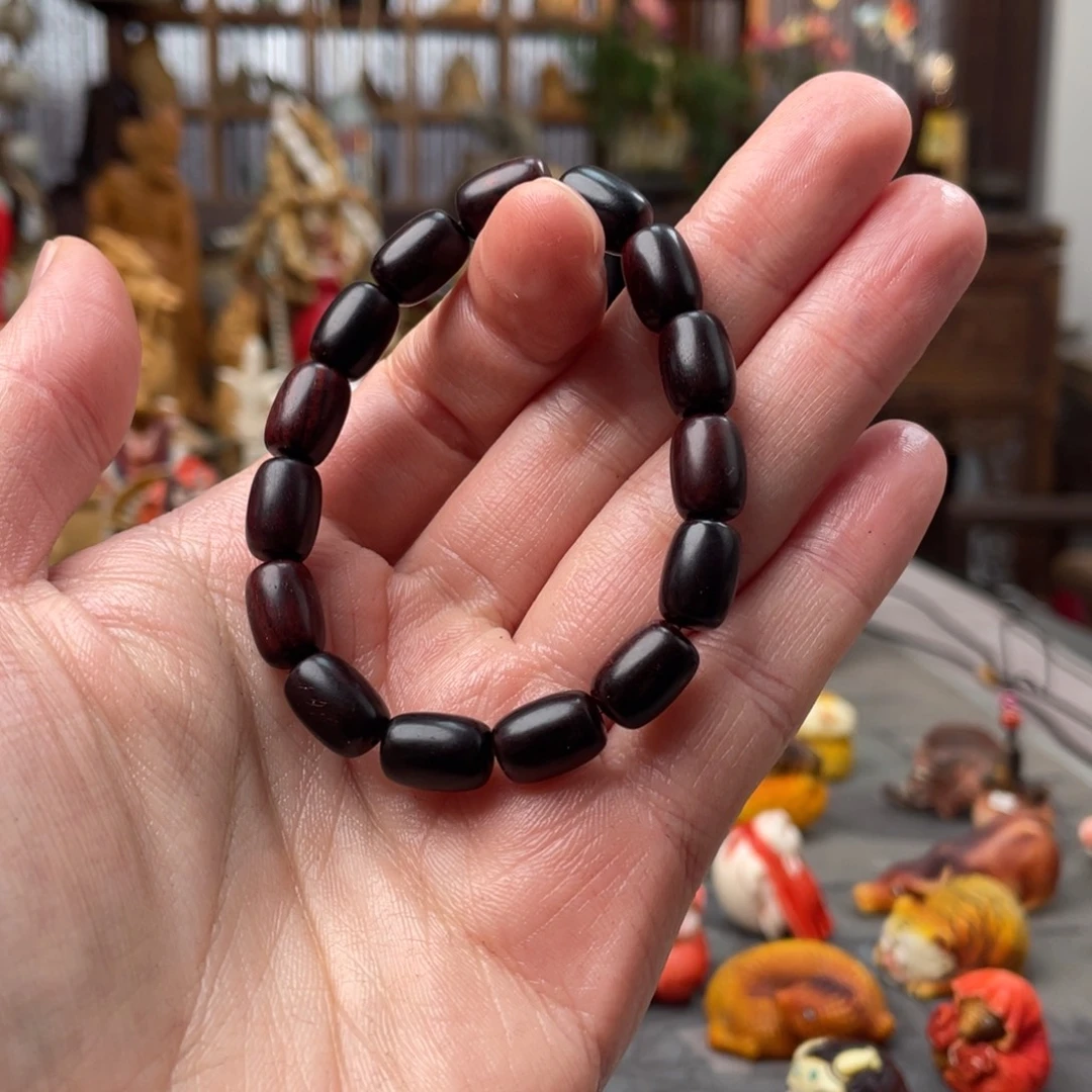花***宅木方颜竹木艺术手串